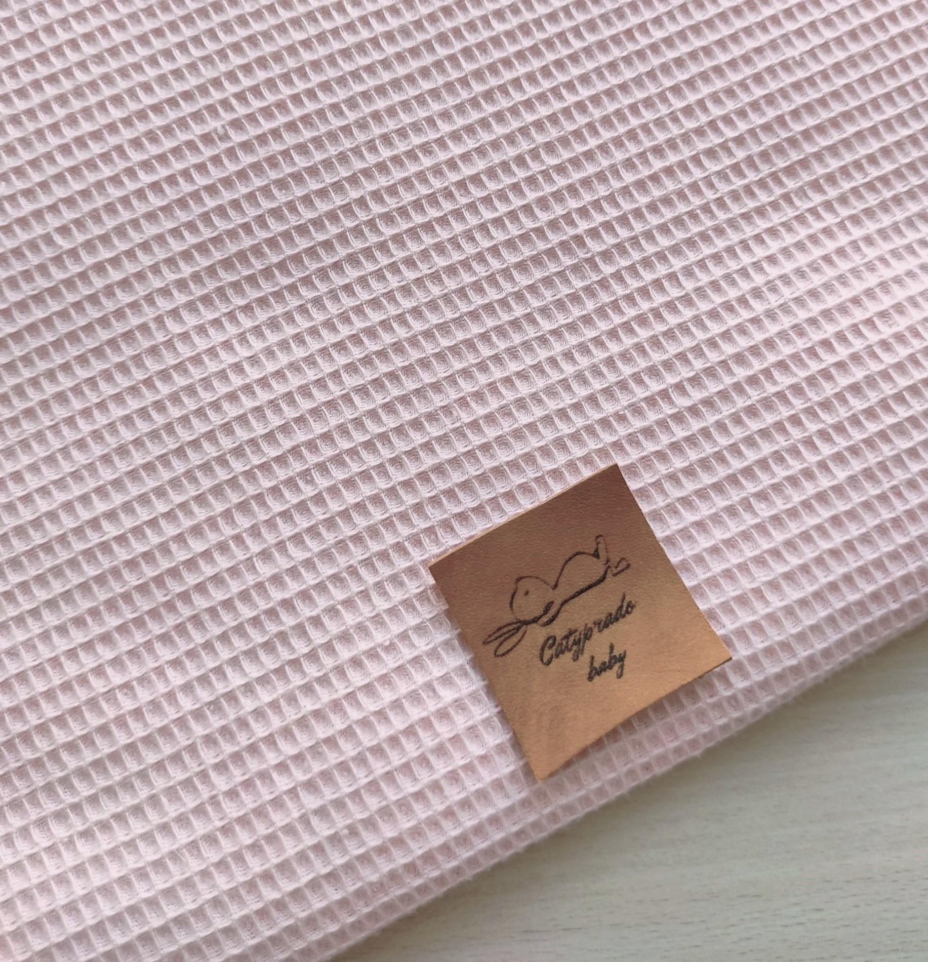 RETAL 83 CM WAFFLE CUADRO MINI ROSA BEBÉ 3 mm