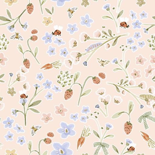  FLORES LILAS Y MARIQUITAS ( EN 10 TEJIDOS DISTINTOS )  [0]