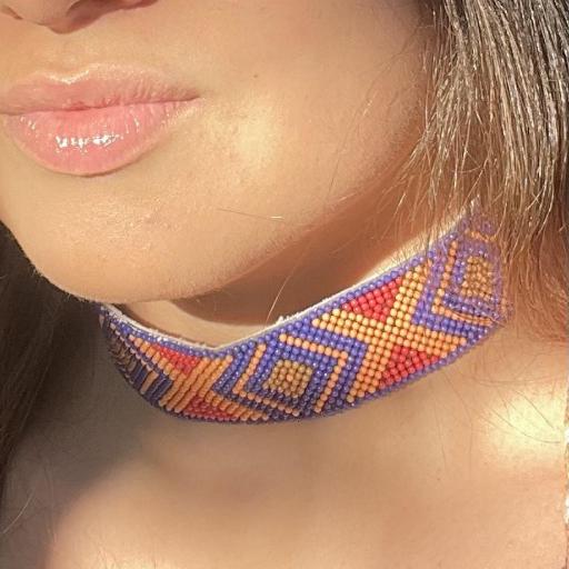 Choker étnico naranja [0]