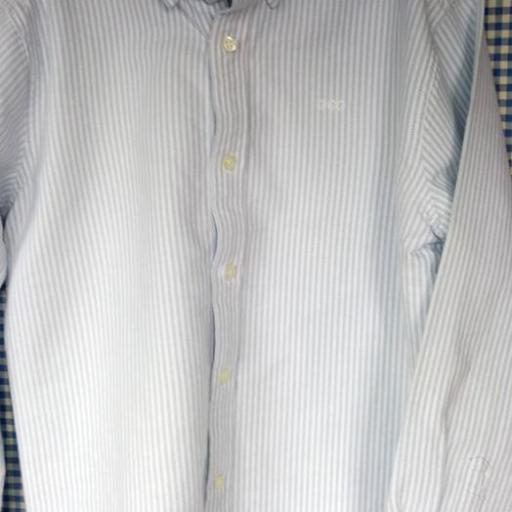 Camisa oxford rayas azul clarito Gocco talla 8 años [1]