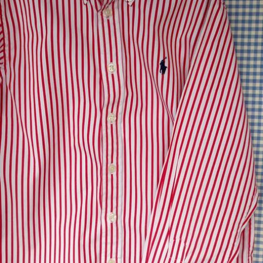 Camisa popelín rayas rojas Polo Ralph Lauren talla 12 años [1]