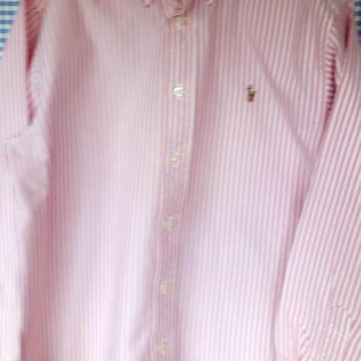 Camisa oxford rayas rosas Polo Ralph Lauren talla M 10-12 años [0]