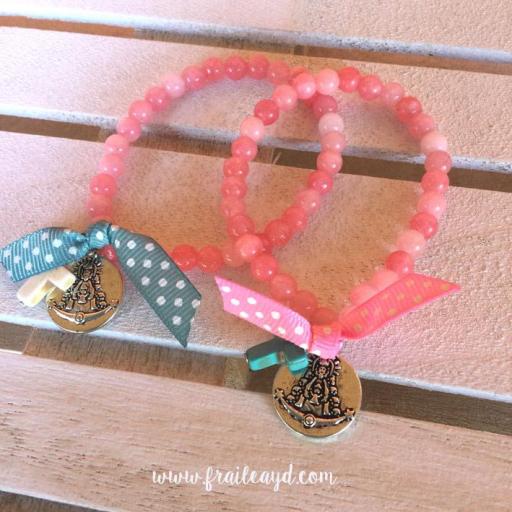 Pack 12 Pulseras ágatas y gargantilla Virgen del Rocío [0]