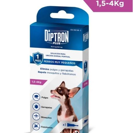 Diptron Plus Pipeta Fipronilo + Permetrina Para Perros