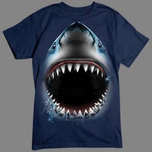 Camiseta de Tiburón en 3D [0]