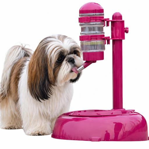 Bebedero perros pelo largo