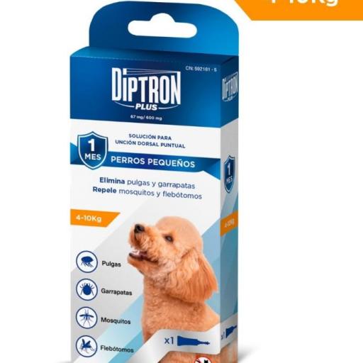 Diptron Plus Pipeta Fipronilo + Permetrina Para Perros [1]