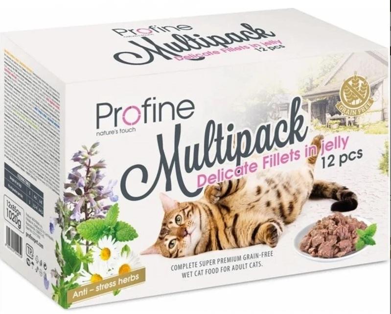 PROFINE CAT POUCH JELLY MULTIPACK 12X85G
