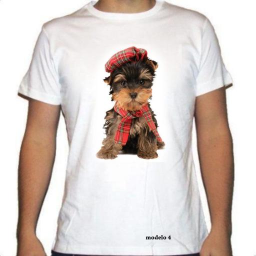 Camiseta con la raza del Yorkshire Terrier