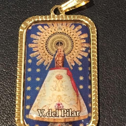 Virgen Del Pilar Medalla 3x2 cm.