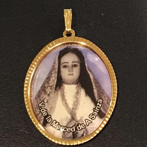 Virgen De La Merced De A Sainza Medalla 3,5 cm. 