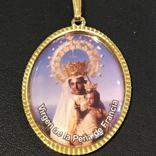  Virgen De La Peña De Francia Medalla 3,5 cm. 