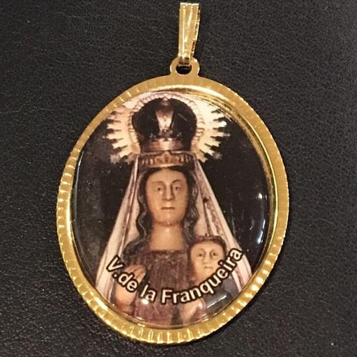 Virgen De La Franqueira Medalla 3,5 cm. 