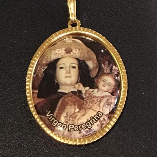 Virgen Peregrina Medalla 3,5 cm.