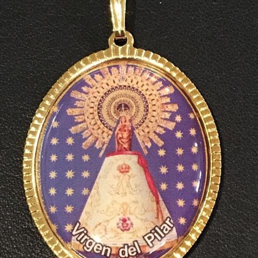 Virgen Del Pilar Medalla 3,5 cm. 
