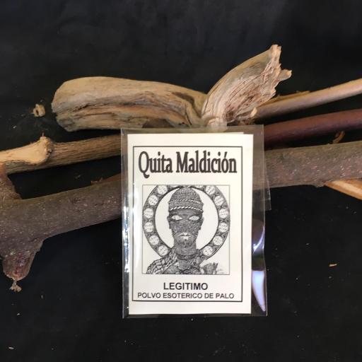 " QUITA MALDICION " POLVO ESOTERICO DE PALO - SANTERIA - IFA 