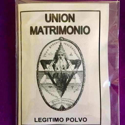 LEGITIMO POLVO ESOTERICO " UNION MATRIMONIO"
