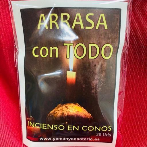 INCIENSO ESOTERICO CONOS " ARRASA CON TODO " 