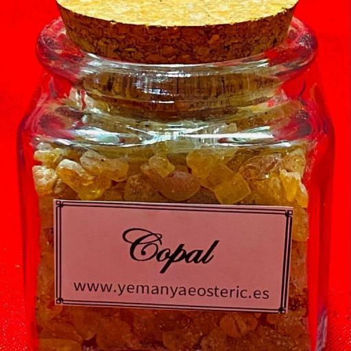 Incienso Copal Tarro cristal - 50 gramos aprox.
