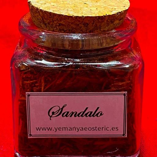 Incienso Sandalo Rojo  Madera Tarro cristal - - 20 gramos aprox.