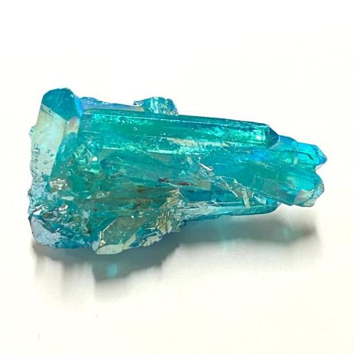 Powerful Blue Aqua Aura Quartz - Awesome Piece! Mineral, Drusa Cuarzo Aura Agua rf 003 [2]