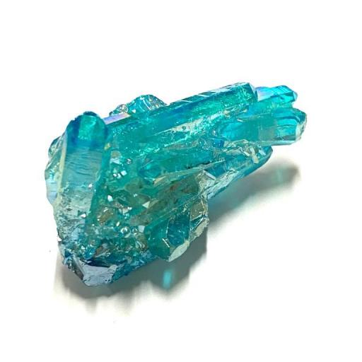 Powerful Blue Aqua Aura Quartz - Awesome Piece! Mineral, Drusa Cuarzo Aura Agua rf 003 [1]