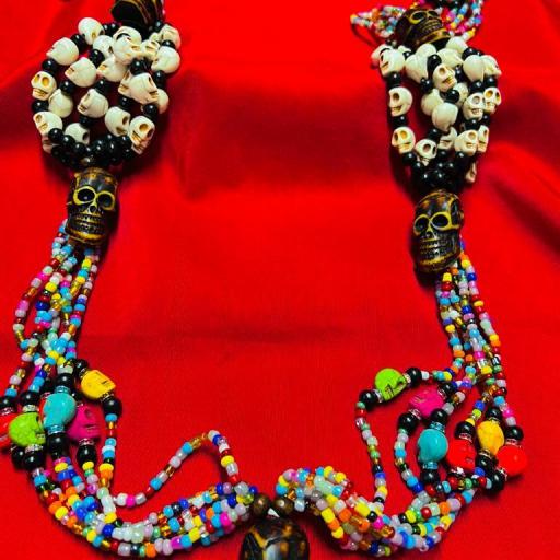  Fantástico Collar de Muerto - Collar de Santo - Collar Mazo de Protección - Ritualizado -  Santería [5]
