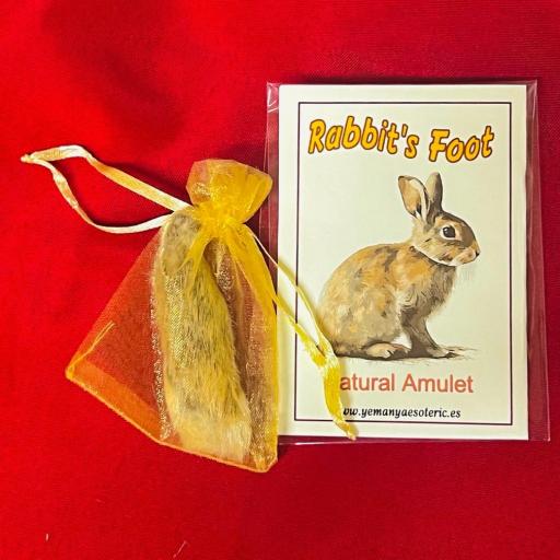 ☆ GENUINE RABBIT'S FOOT ☆ Good Luck & Fortune ☆ Auténtica Pata de Conejo Ritualizada! Buena Suerte y Fortuna!