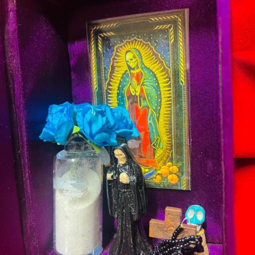  ✞ ✞ ✞ MINI ALTAR SANTA MUERTE  ✞ ✞ ✞   ALTARES DE LA SANTA MUERTE  (MADE IN MEXICO) [4]