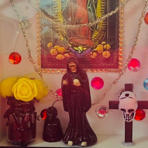  ✞ ✞ ✞ MINI ALTAR SANTA MUERTE  ✞ ✞ ✞   ALTARES DE LA SANTA MUERTE  (MADE IN MEXICO) [3]