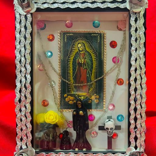  ✞ ✞ ✞ MINI ALTAR SANTA MUERTE  ✞ ✞ ✞   ALTARES DE LA SANTA MUERTE  (MADE IN MEXICO) [0]