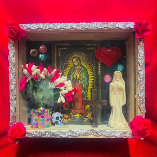  ✞ ✞ ✞ MINI ALTAR SANTA MUERTE  ✞ ✞ ✞   ALTARES DE LA SANTA MUERTE  (MADE IN MEXICO)