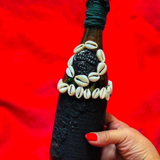 Poderoso Amuleto Consagrado - Botella Africana Voodoo ( Contra Envidias, Aleja Enemigos, Aleja Brujerias ...) [1]