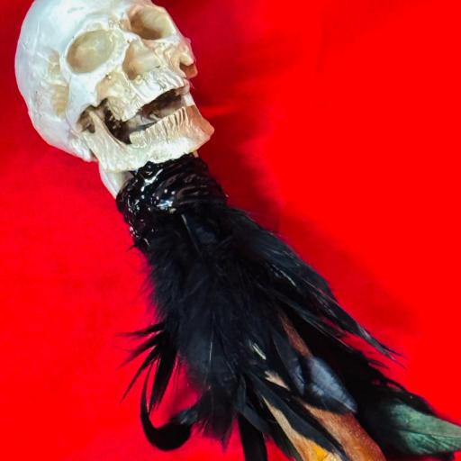 FANTASTICO ! CETRO DE PODER PARA SANTERIA 90 cm aprox.  - BASTÓN DE MUERTO - SANTERIA PALO MAYOMBE - VOODOO - EGGUN  [1]