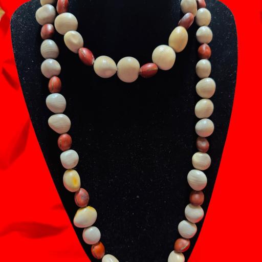 Collar Consagrado Santeria Semillas  - Collar semillas de Guacalote ( quita maldición ) y mate rojo ( protección ) 