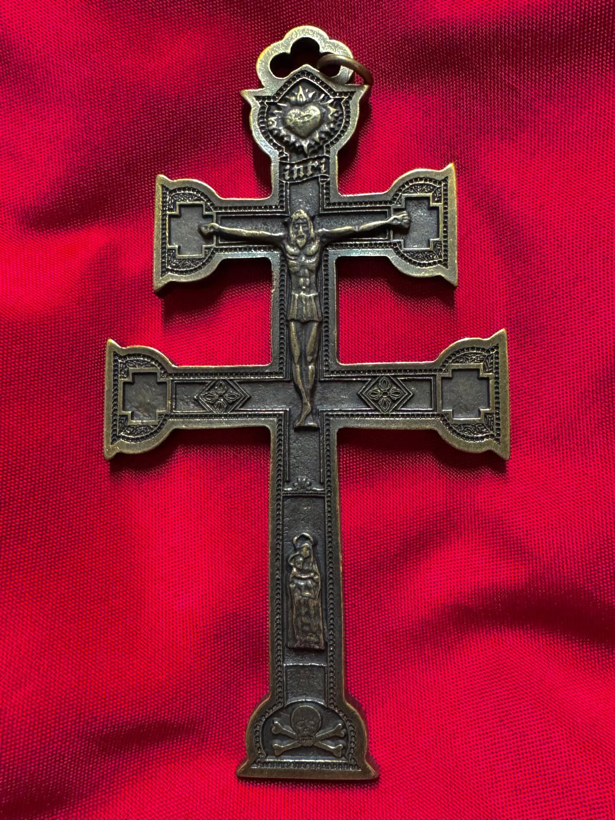 Cruz Caravaca Amuleto Protección Casas, Negocios... 16 cm