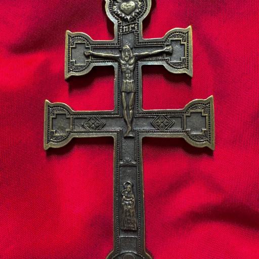 Cruz Caravaca Amuleto Protección Casas, Negocios... 16 cm