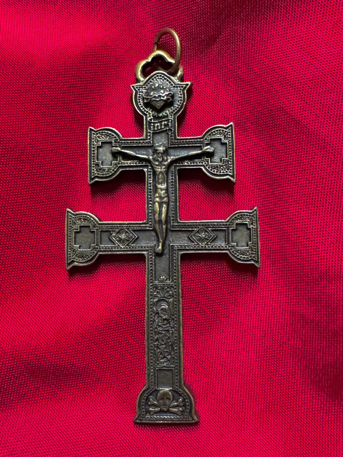 Cruz Caravaca Amuleto Protección Casas, Negocios... 10 cm