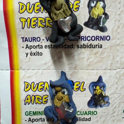 x 1 Amuleto Duendes Protectores - hecho a mano ( fuego, tierra, aire, fuego ) [3]