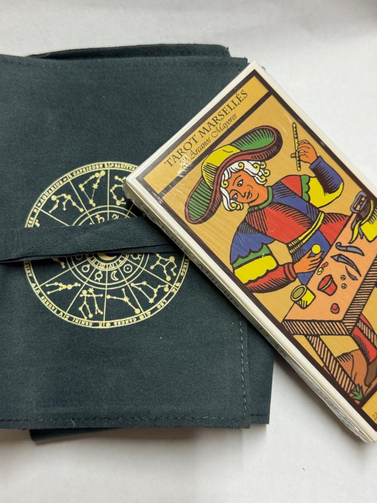 Tarot de Marsella 22 Arcanos Mayores con bolsa tarot