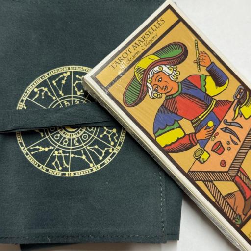 Tarot de Marsella 22 Arcanos Mayores con bolsa tarot