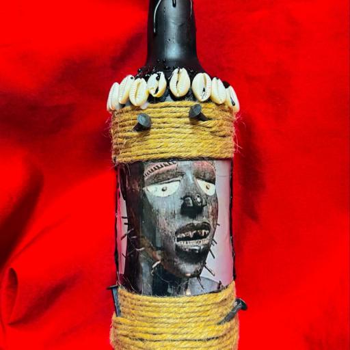Amuleto Consagrado -  Botella Voodoo  - Amuleto  - Yombe Bakongo Nkisi Nkondi  [0]