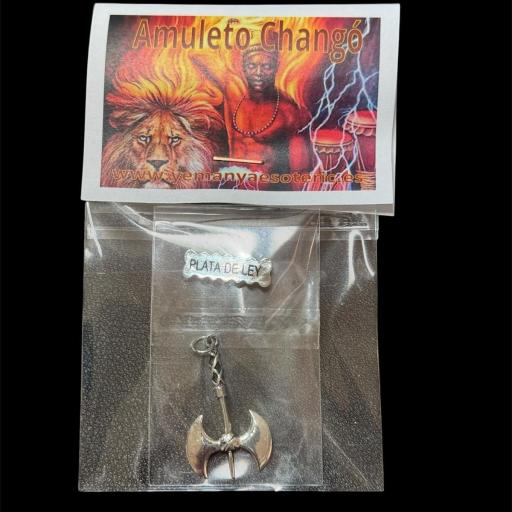 Colgante Amuleto Chango -  Plata de ley 925 - 3 cm [1]
