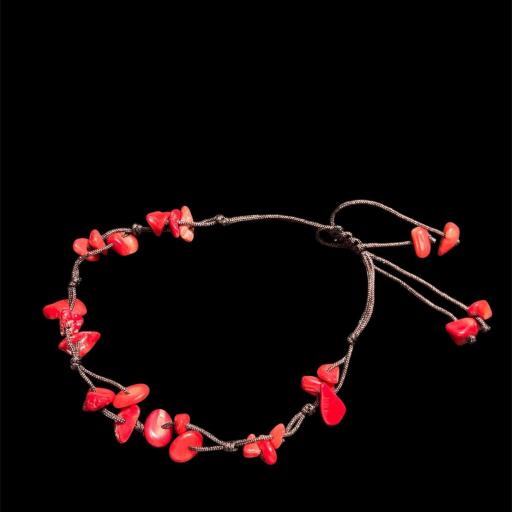 Pulsera Coral Rojo ( para el amor ) 