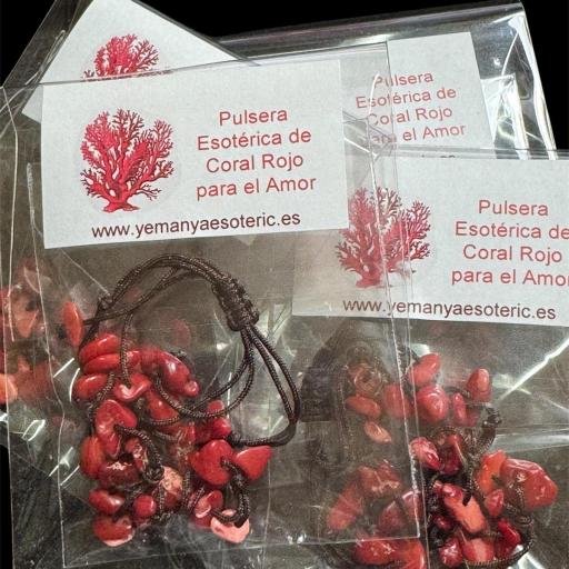 Pulsera Coral Rojo ( para el amor )  [1]