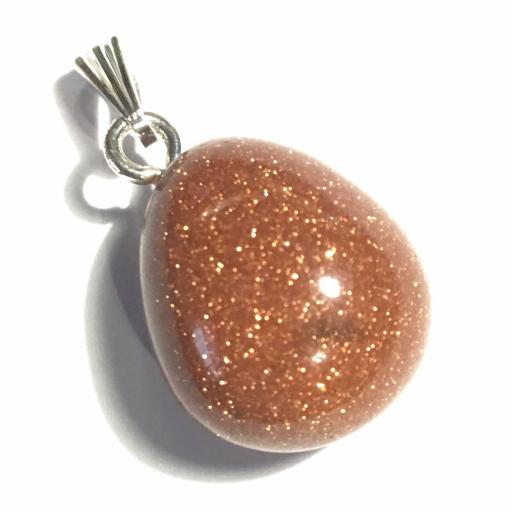 COLGANTE RODADO PIEDRA SOL VENTURINA 2cm