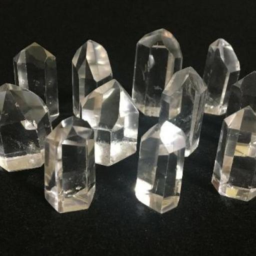 Lote x 3 Puntas de Cuarzo Cristal Roca Calidad Extra! 4 cm+- [0]