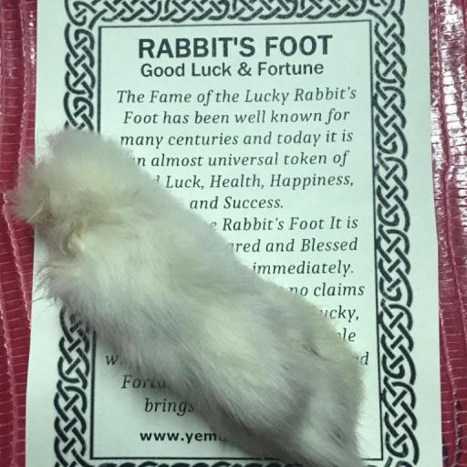 ☆ GENUINE RABBIT'S FOOT ☆ Good Luck & Fortune ☆ Auténtica Pata de Conejo Ritualizada! Buena Suerte y Fortuna! [0]