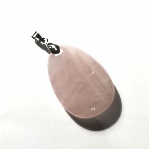  Colgante Plano Cuarzo Rosa mineral 2’5/3 cm [1]