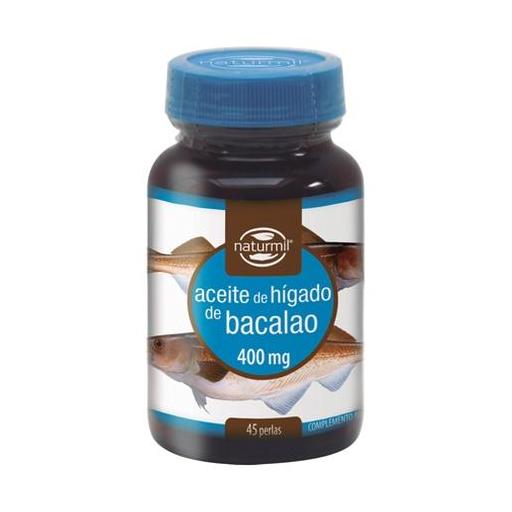 ACEITE HIGADO BACALAO, 45 PERLAS 400 MG. NATURMIL